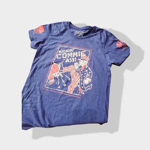 Grunt Style Graphic T-Shirt, Large, Blue